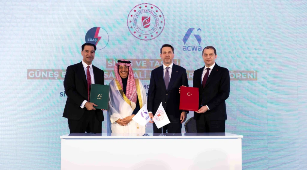 Acwa 5 GW Yenilenebilir Enerji Yatırımı için Türkiye ile Temel Anlaşmaları İmzaladı