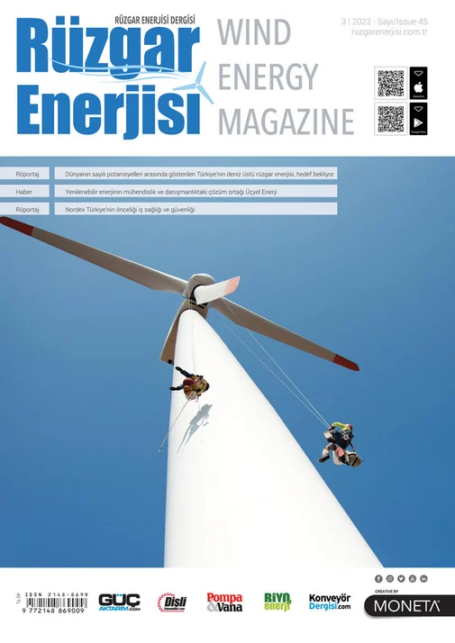 Rüzgar Enerjisi Mayıs–Haziran 2022 · Sayı 45 kapağı