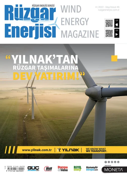 Rüzgar Enerjisi Temmuz–Ağustos 2022 · Sayı 46 kapağı