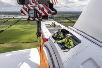 Nordex N175/6.X rüzgâr türbininin kurulumu